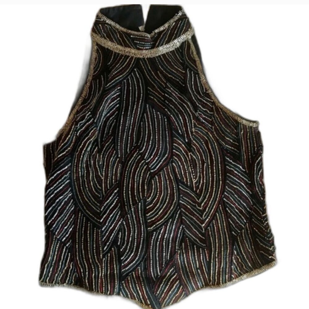 ❌Sold❌NWT Papell Botique Evening Beaded Top